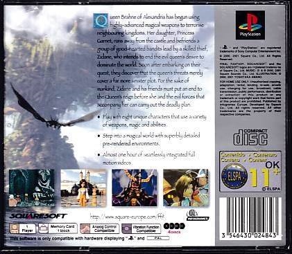 Final Fantasy IX - PS1 - Platinum (B Grade) (Genbrug)